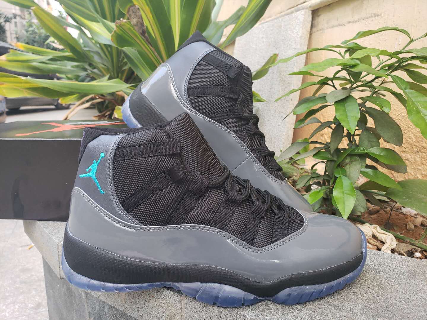 2019 Air Jordan 11 Retro Ash Grey Black Jade Shoes - Click Image to Close